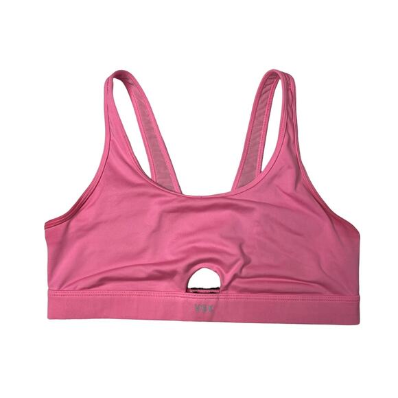 VSX Victoria's Secret Light Support Keyhole Sports Bra Mesh Lined Pink Medium - Picture 1 of 5
